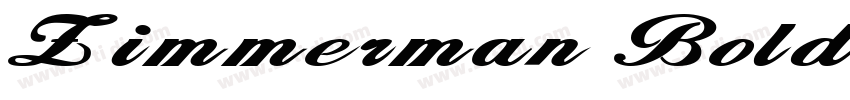 Zimmerman Bold字体转换